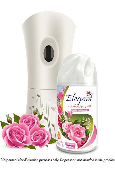 AFS Elegant Elegant Automatic Spray REFILL – Moroccan Rose – 250ML – Air Freshener REFILL for Home And Bathroom