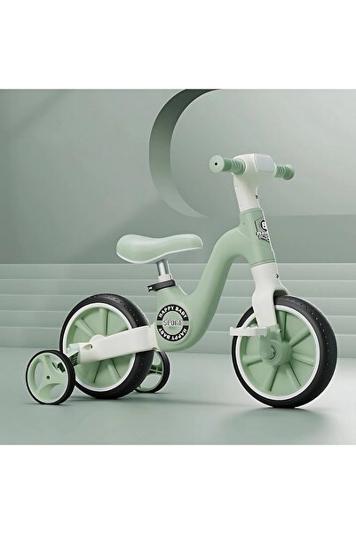 MACON 3-in-1 Convertible Kids Smart Tricycle/Bicycle/Balance Bike (Green)