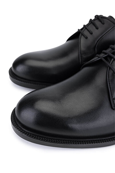 Tamer Tanca Erkek Hakiki Deri Siyah Antik Klasik Ayakkabı