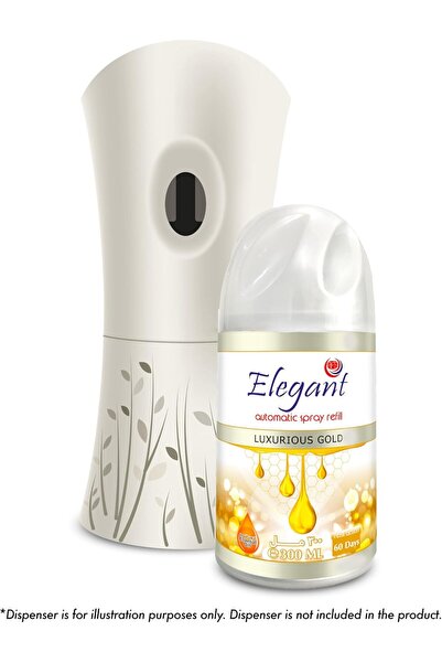 AFS Elegant Elegant Automatic Spray Refill – Luxurious Gold – 300ML – Pack of 6 – Air Freshener Refill