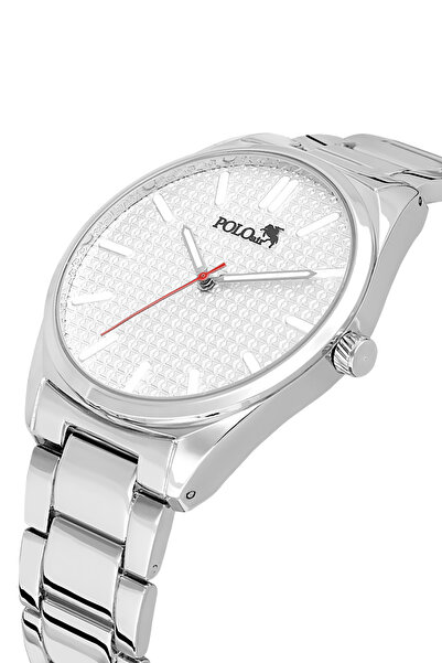 Polo Air ساعة يد رياضية للرجال لون فضي PL-7038E3x