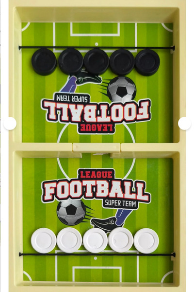 EBH SHOP Lastik Fırlatmalı Futbol Şut ve Gol Hızlı Sapan Masa Futbol Aile Oyunu Çocuk Odaklanma Zeka Oyunu
