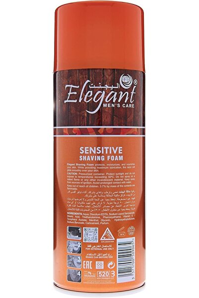 AFS Elegant Elegant Shaving Foam Sensitive – 400ML – Men’s Care, Smooth Shaving Experience