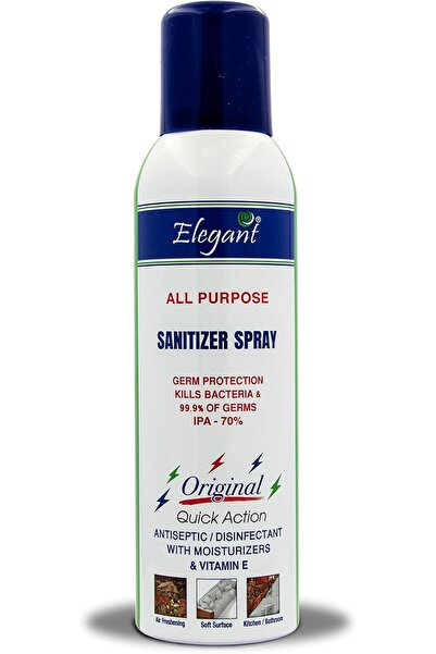 AFS Elegant Elegant Hand Sanitizer Spray – 200ml – Pack of 6 – 70% IPA – Advanced Germ Protection