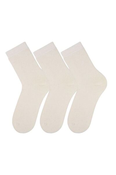 Bross Towel flat women's 3 socket ecru