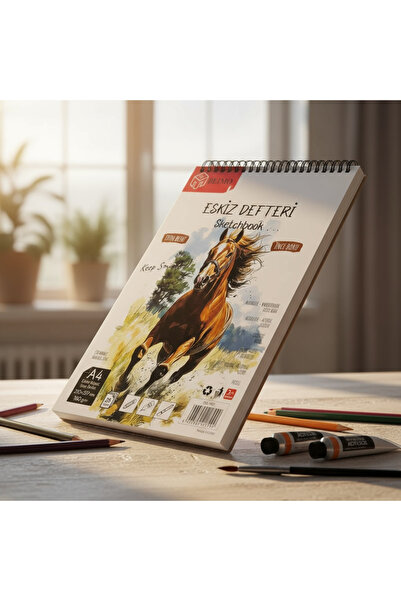 Eskiz Beimo A4 Ring-Bound Notebook, 160Gsm, 25 Sheets, 210 X 297, 100% Cotton...