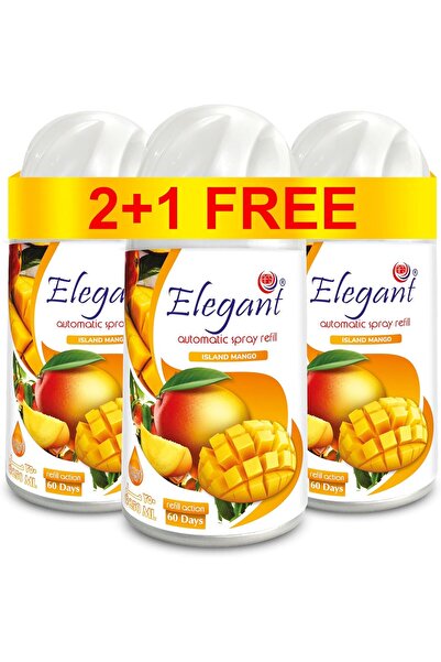 AFS Elegant Elegant Automatic Spray Refill – Island Mango – 250ML – Pack of 3 – Air Freshener Refill