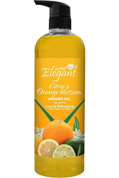 AFS Elegant Elegant Shower Gel | Citrus & Orange Blossom | 1 Liter | Rejuvena...