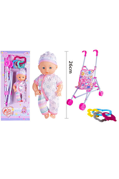Toysea 9-Inch Blow Doll Set with Colorful Outfits and Accessories, Soft Doll for Kids Pretend Play Cute Toy