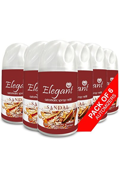 AFS Elegant Elegant Automatic Spray Refill – Sweet Sandal – 300ML – Pack of 6 – Air Freshener Refill