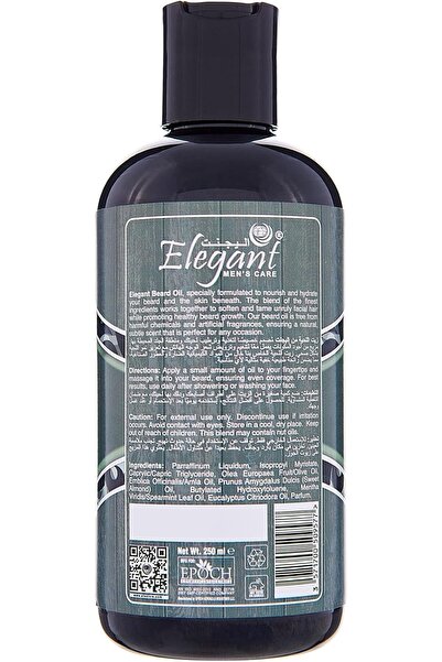 AFS Elegant Elegant Beard Oil with Eucalyptus & Spearmint – 250ML – For shiny and shaped beards