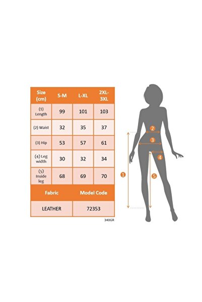 Kanonik Education Women's High Waist Elastic Front Buttoned Leather Pants