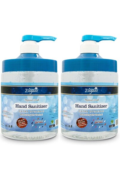 AFS Elegant Elegant Hand Sanitizer Gel – 1 Liter – Pack of 2 (Value Pack) – 70% IPA – Moisturizers & Vitamin E