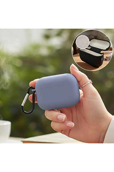 CaseOnn حافظة أبل إيربودز برو الجيل الثاني مع حزام، إصدار جديد باللون الرمادي...