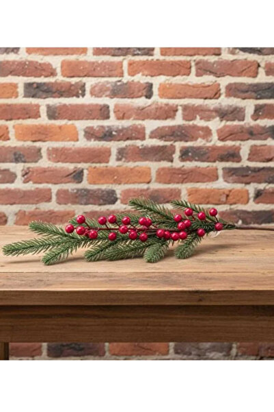 Flower Toys Yapay Dal Kokina Yılbaşı Çiçeği Vazo Çam Ağacı Noel Hediyelik Kok...