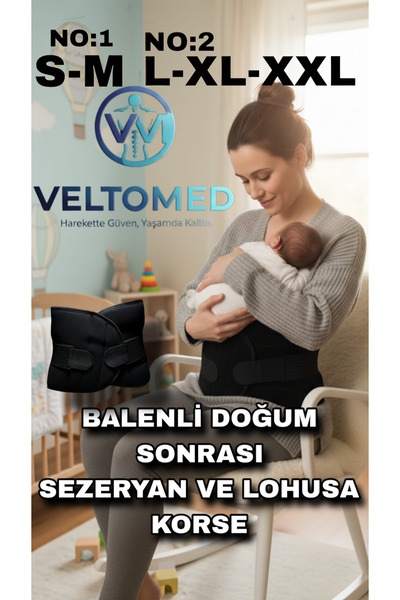 Veltomed Hamile, Sezeryan ve Lohusa Doğum sonrası karın ve bel toparlama için...
