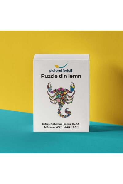 Pictorul Fericit Σκορπιός - Παζλ με θέμα το ξύλο