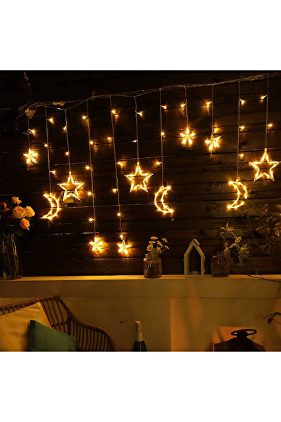 UpWay Hilal Yıldız 120 Led İç ve Dış Mekan 3x1M Dekoratif Aydınlatma