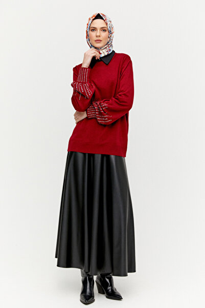 Setrms Taş Detaylı Triko Bluz