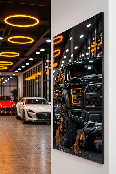 BLT DİZAYN Off-Road Pickup Glass Table with Powerful Motor