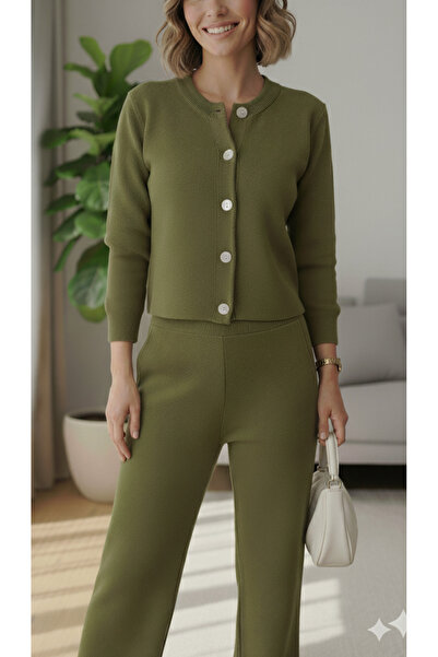 ikomteks Crop Triko Top and Bottom Set