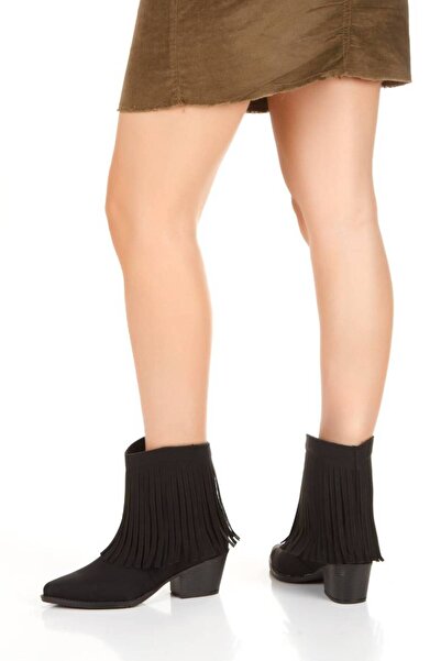 inyola Women's Tassel Detailed Western Cowboy Boots 5119