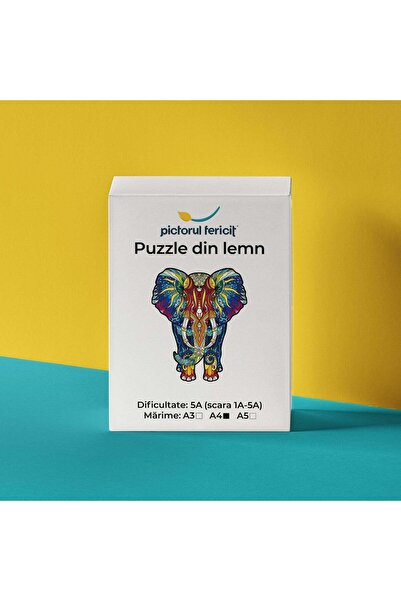 Pictorul Fericit Ο Ταλισμανικός Ελέφαντας - Παζλ από ξύλο