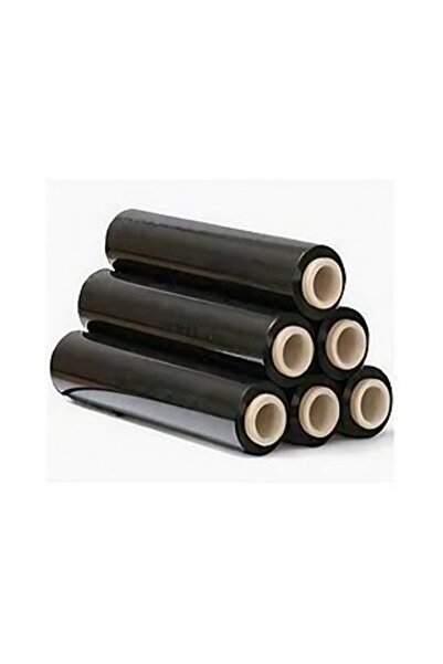 Flippy Black Manual Stretch Film, 500 mm Width, 1.5 kg per Roll, 6 Rolls/Box
