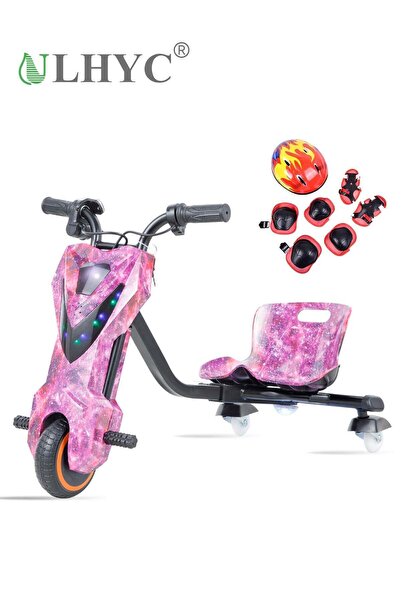 ULHYC سكوتر كهربائي للأطفال بقوة 36 فولت مع موسيقى بلوتوث، أضواء LED، 3 سرعات...