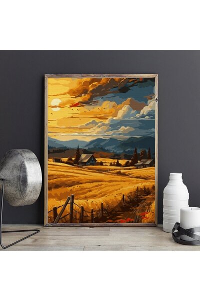 Pictorul Fericit La apus (At sunset) - Pictură pe numere