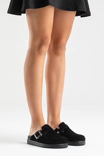 inyola Women's Genuine Leather Daily Suede Slippers 6333