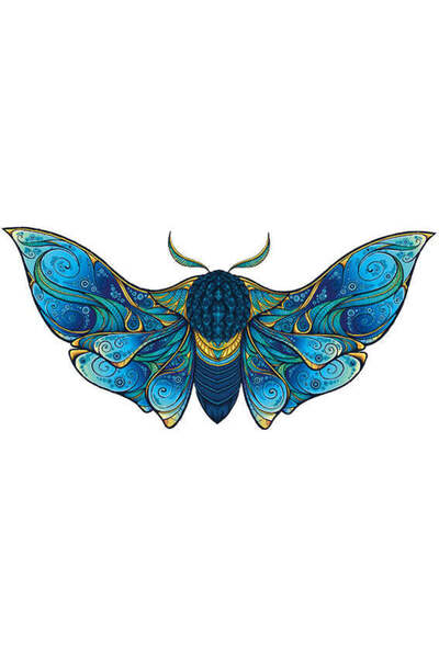 Pictorul Fericit Fluture - Puzzle din lemn