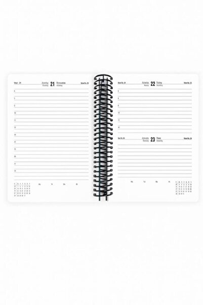 GENC DIJITAL BASKI 2026 - 17X24 Spiral Daily Agenda - Blue