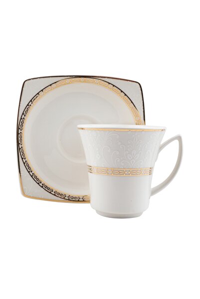 Kütahya Porselen Bone Mare 12 Parça 6 Kişilik Kahve Takımı 10488