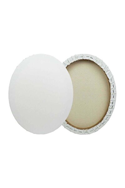 Pictorul Fericit Painting canvas, 100% cotton, oval, white, frame included, Artist Phoenix - 30x40 cm