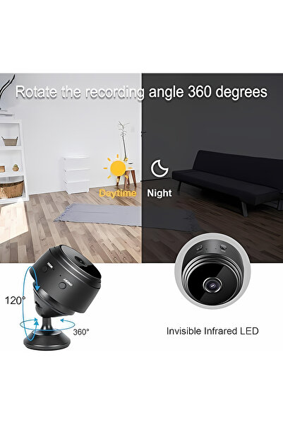 Closeli Mini WiFi 1080P A9 Camera,Remote Monitor Home Security Camera,IR Wireless Camera,Smart Tracking