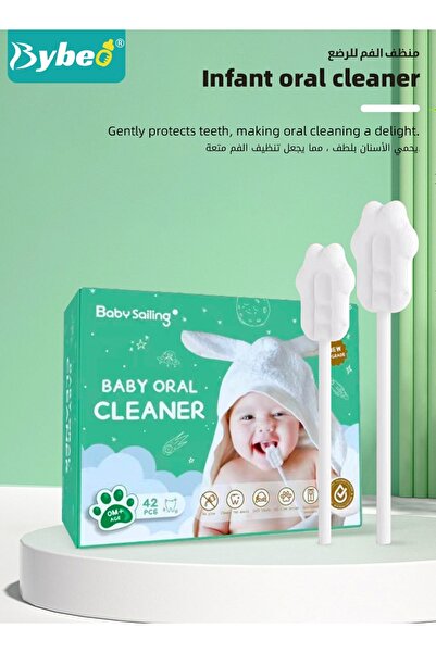 BYBEO 42PCS Baby Tongue Cleaner, Baby Oral Cleaner, Newborn Baby Toothbrush, Infant Toothbrush, Infant Ton