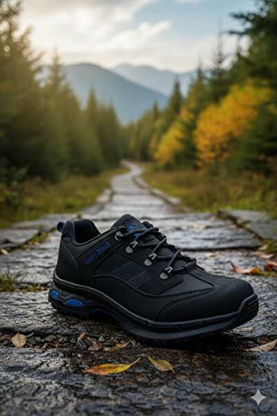 Deniz Terlik Men's Tonny Black Sports Daily Use Outdoor Shoes