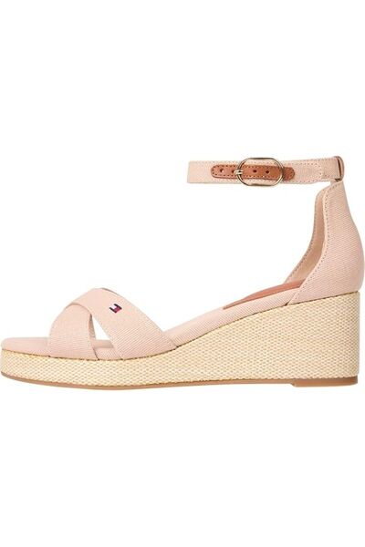 Tommy Hilfiger Flag Criss-Cros Mid Wedge Espad Women's Sandals Footwear Summer Fw0Fw08481Bds