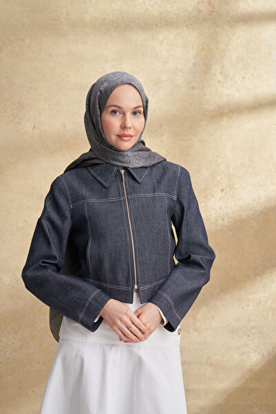 ARMANDA Jose Jakar Ethnic Pattern Shawl - Gray - Smoked