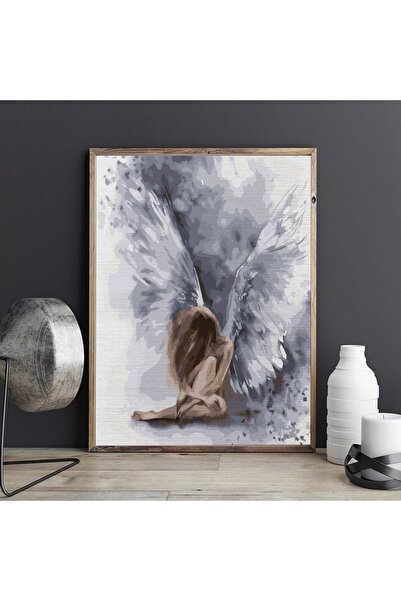 Pictorul Fericit Angel resting (Înger odihnindu-se) - Pictură pe numere