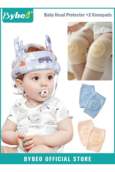 BYBEO وسادة حماية رأس الطفل، وسادة قابلة للتهوية، قبعة حماية آمنة مع وسادتين ...