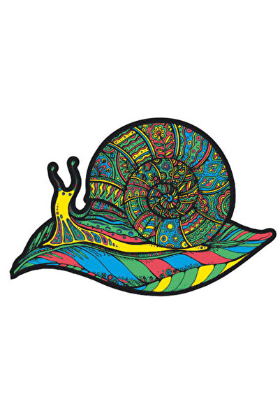 Pictorul Fericit Melc codobelc - Puzzle din lemn
