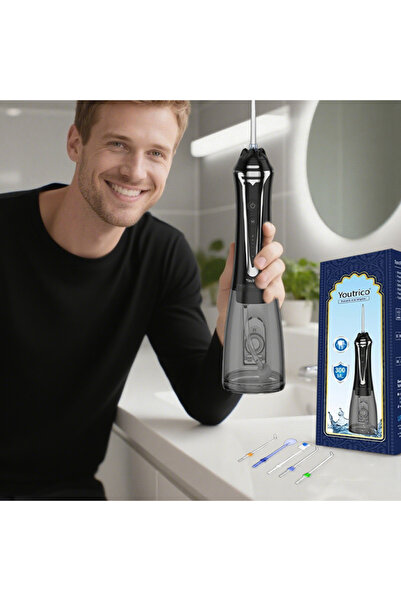 Youtrico جهاز تنظيف الأسنان بالماء لاسلكي، جهاز ري فموي احترافي للأسنان، 300 ...