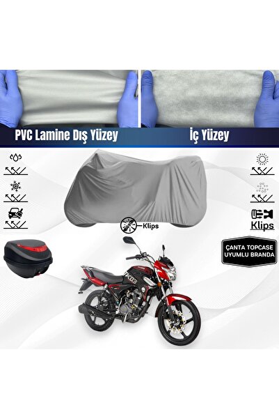 ULTRASHOP Kuba Tk 03 Motosiklet Brandası Arka Çanta Uyumlu Beden Motosiklet Branda