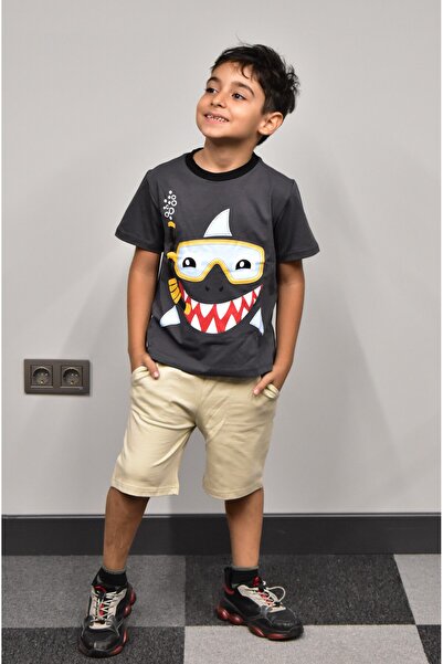Banadamoda Boy's Printed T-shirt Shorts Set