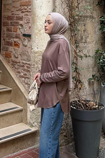 lamelif Basic Sweat Brown