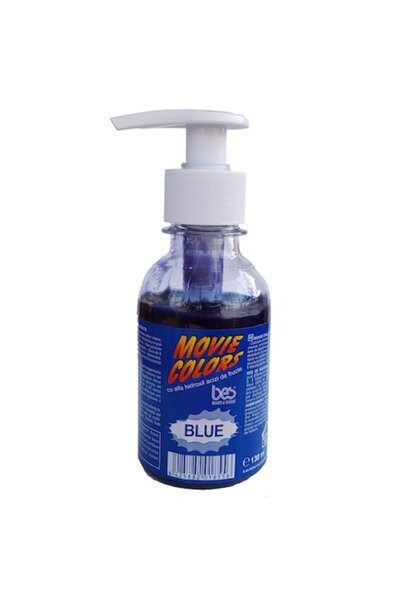 BES MOVIE COLORS Cosmetic Hair Dye - Blue, 130 ml,