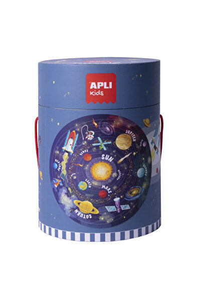 Apli Kids Puzzle circular Sistemul Solar, 48 piese, Ø50 cm, 5 ani +