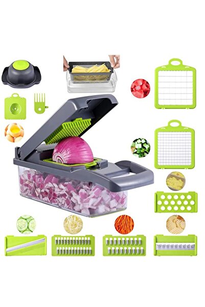 Arabest مفرمة طعام متعددة الوظائف، قطاعة خضراوات للمطبخ، مفرمة خضراوات مع 8 ش...